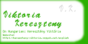 viktoria kereszteny business card